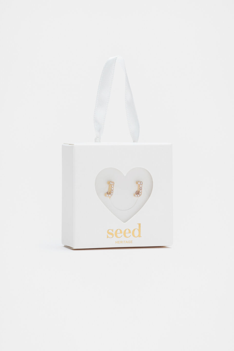 Initial Clip On Earings  J