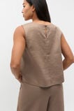 Core Linen Shell Top  Nutmeg  hi-res