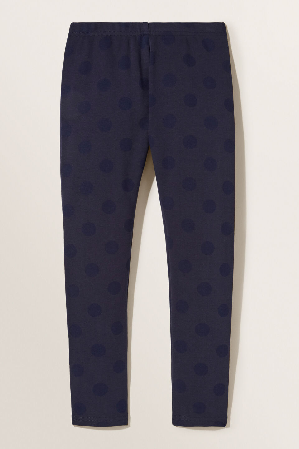 Terry Spot Leggings  Navy
