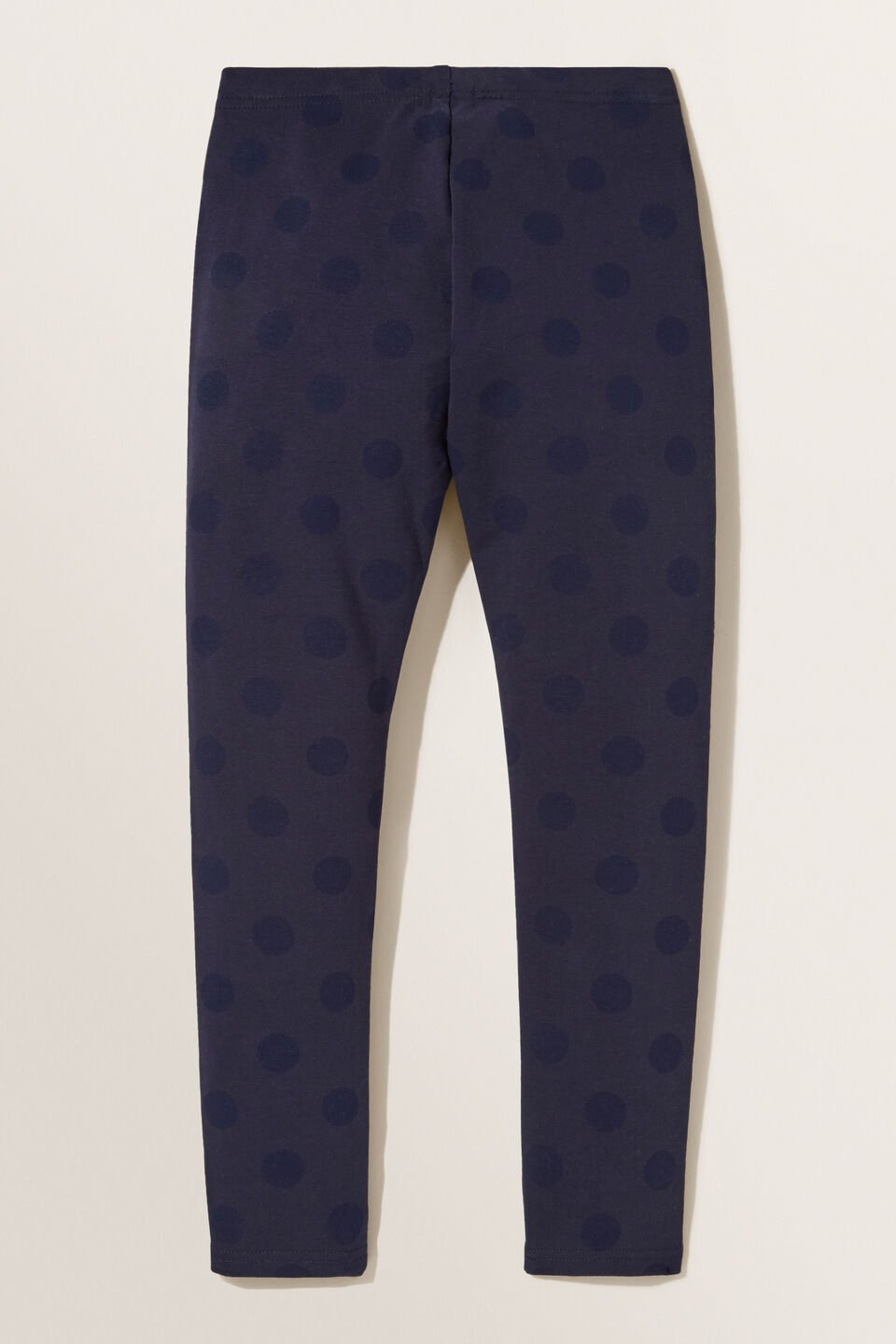 Terry Spot Leggings  Navy