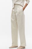 Cotton Pleat Front Pant  Vanilla Cream  hi-res