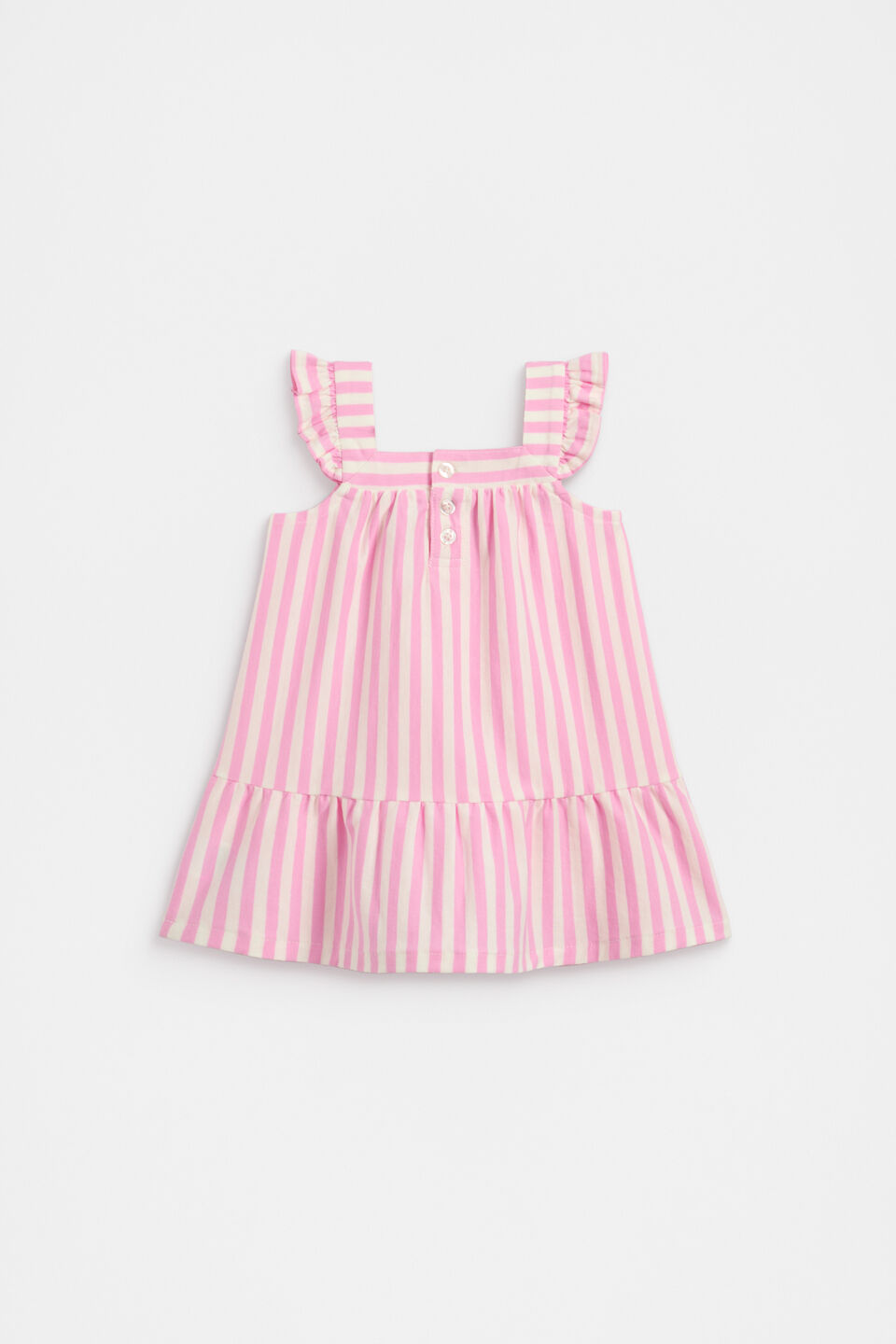 Stripe Logo Dress  Candy Pink