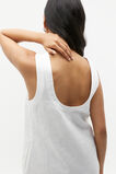Linen Scoop Back Mini Dress  Whisper White  hi-res