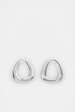 Looped Oval Earring  Silver  hi-res