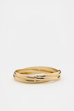 Looped Links Bangle Stack  Gold  hi-res