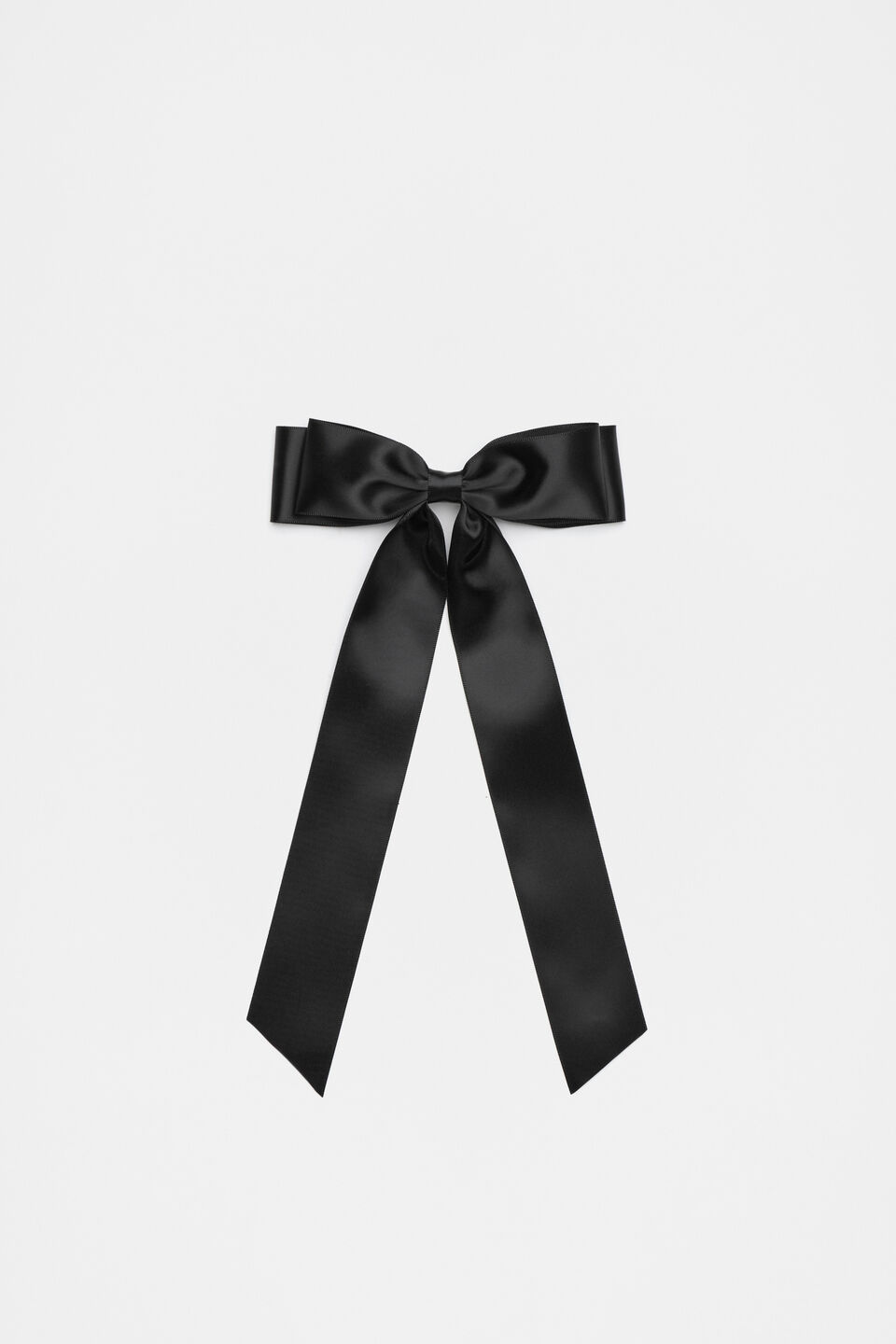 Fabric Bow Clip  Black