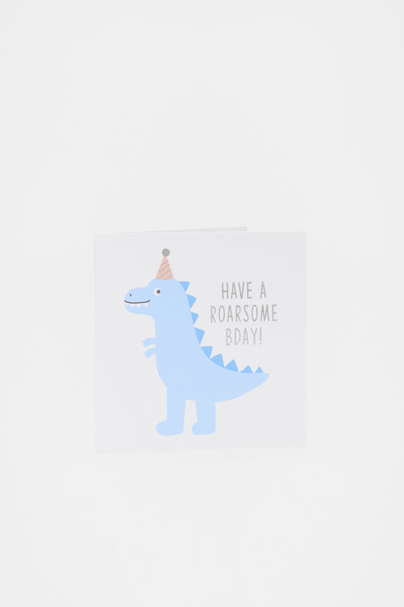 Have a Roarsome Bday Dinosaur Card  Multi  hi-res