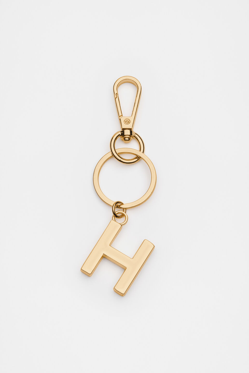 Gold Initials Keyring  H