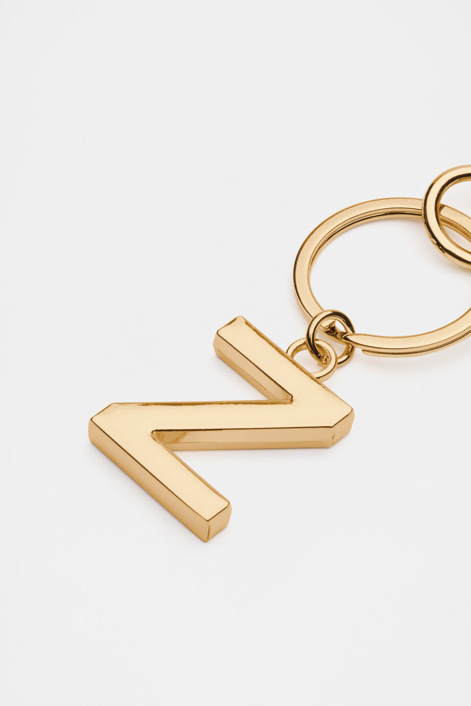 Gold Initials Keyring  Z