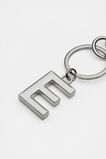 Silver Initials Keyring  E  hi-res