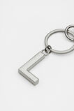 Silver Initials Keyring  L  hi-res