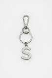 Silver Initials Keyring  S  hi-res