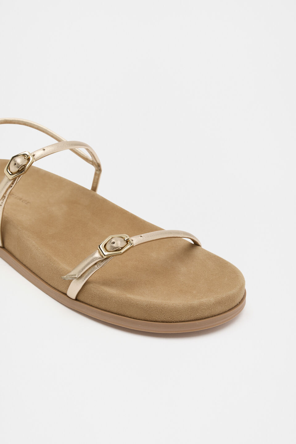 Scarlet Sandal  Pale Gold