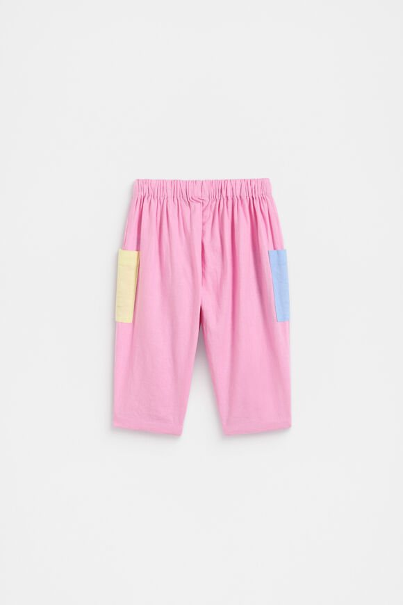 Colour Block Pant  Candy Pink  hi-res