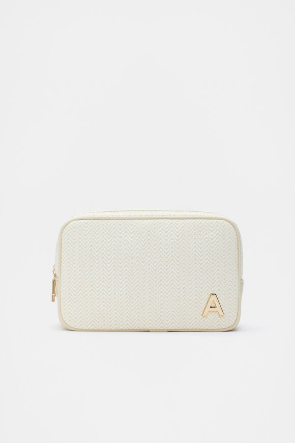 Initials Make Up Bag  A  hi-res