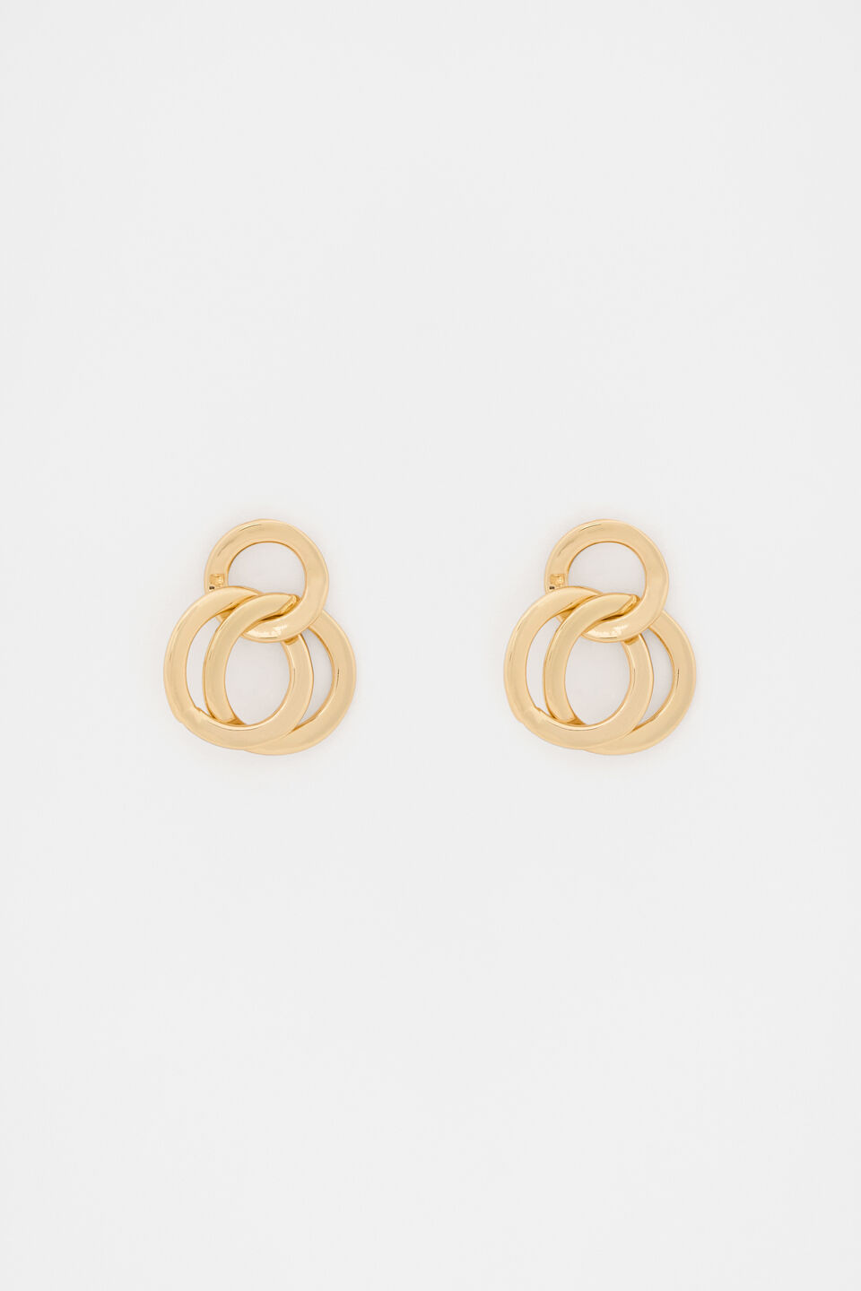 Small Links Drop Earring  Gold