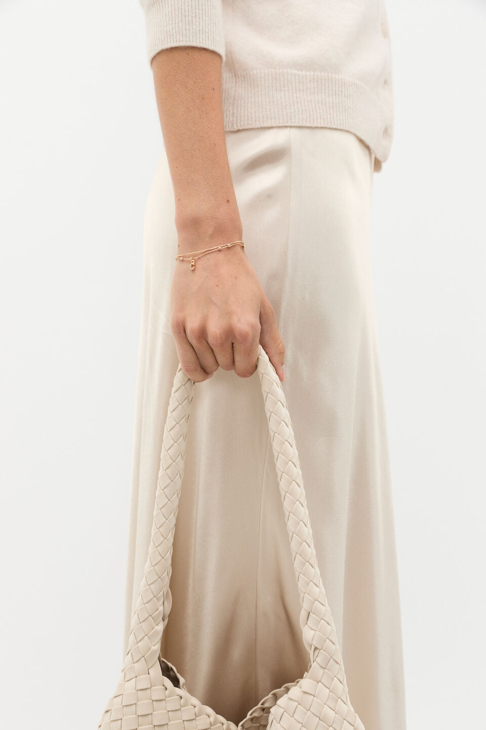 Gold Letter Chains Bracelet  A