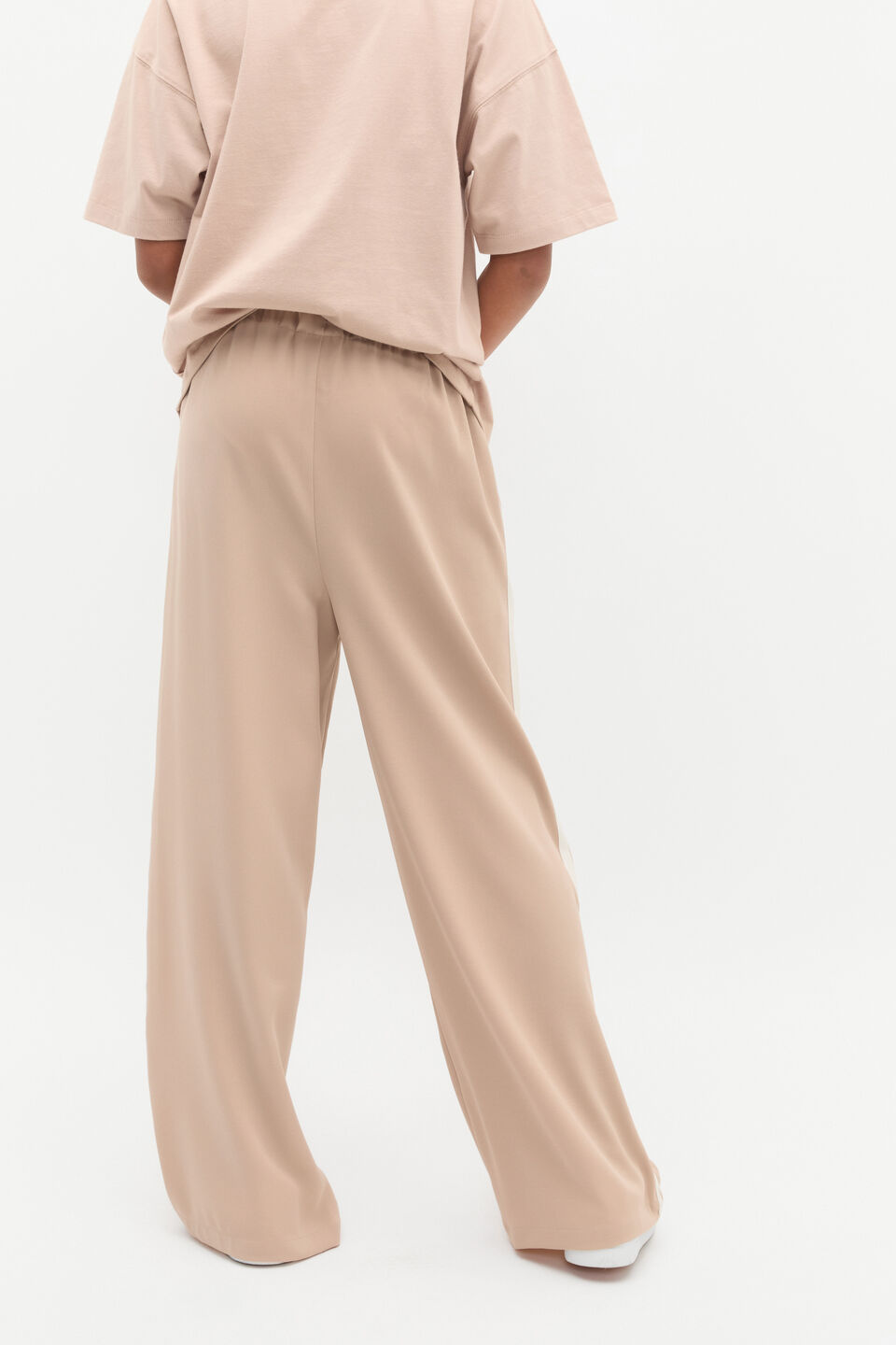 Side Stripe Twill Pant  Neutral