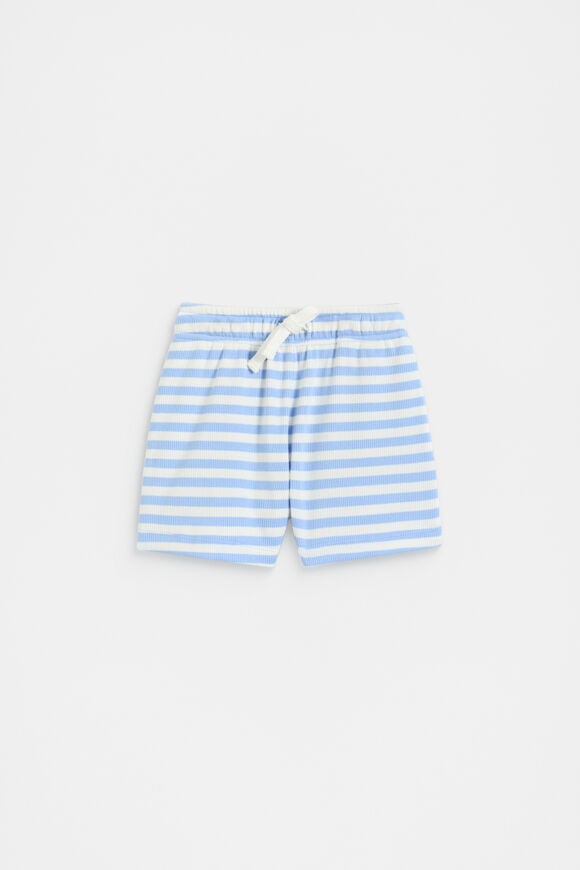 Loose Fit Rib Short  Luna Blue  hi-res