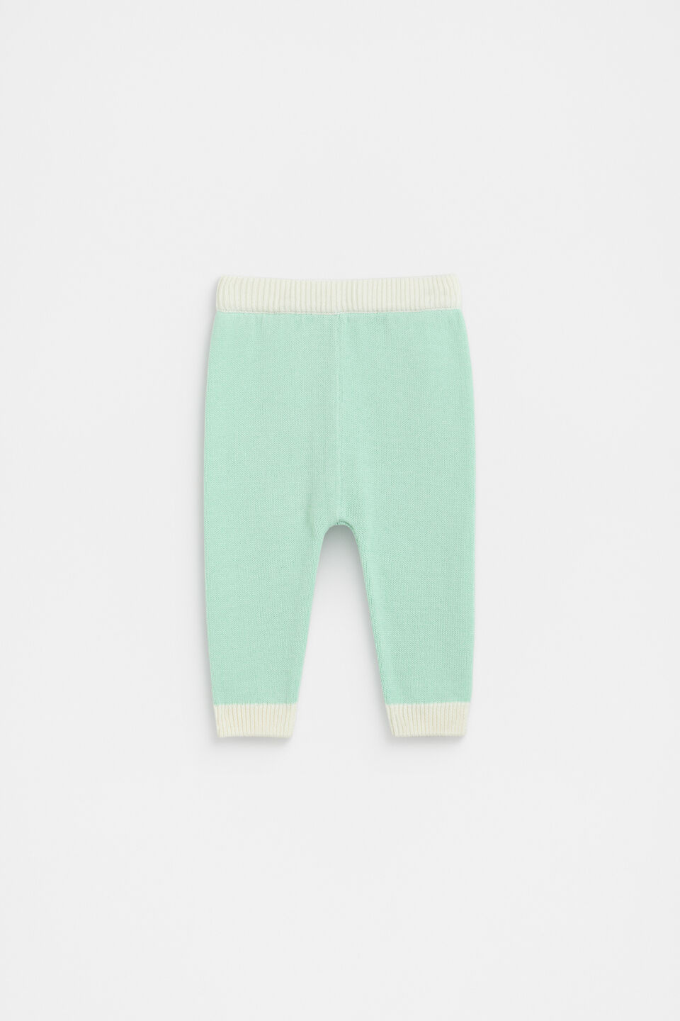 Colourblock Knit Legging  Mint