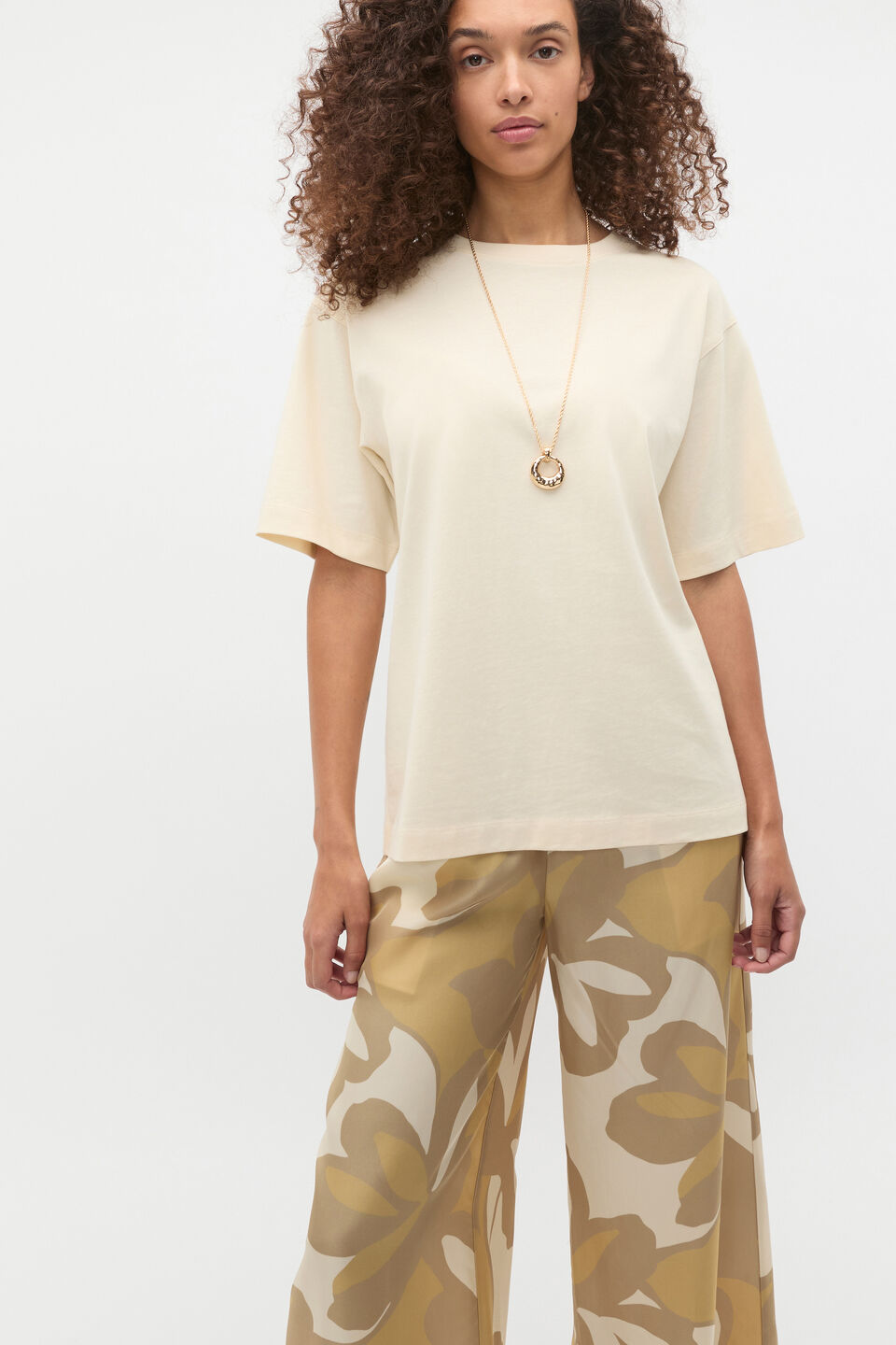 Oversized Longline Tee  Tofu