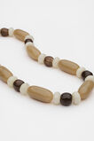 Resin Beaded Necklace  Iced Latte  hi-res
