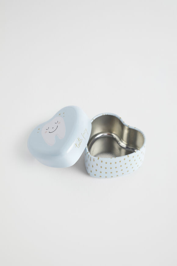 Tooth Box Tin  Blue  hi-res