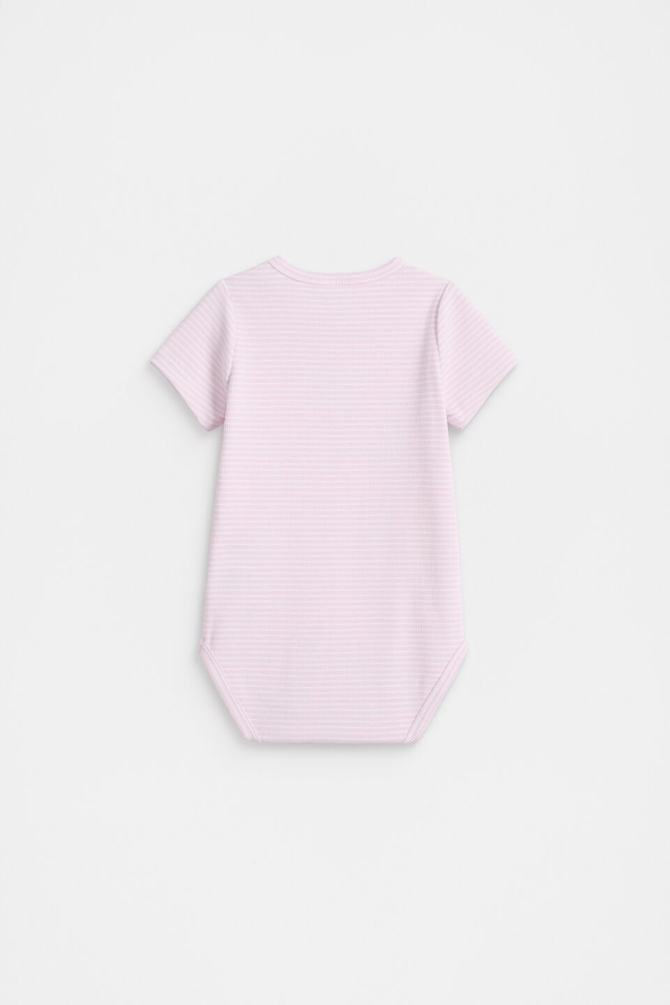 Core Rib Logo Bodysuit  Posie Stripe