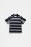 Core Stripe Logo Tee  Midnight Blue  hi-res