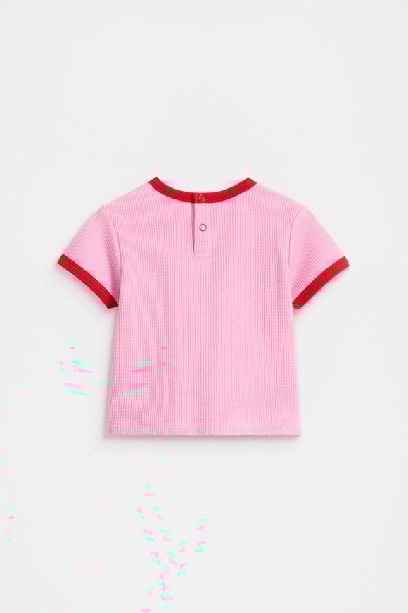 Waffle Logo Tee  Candy Pink  hi-res