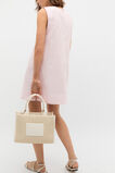 Structured Woven Mini Tote  Cream  hi-res