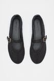 Mara Crochet Ballet Flat  Black  hi-res