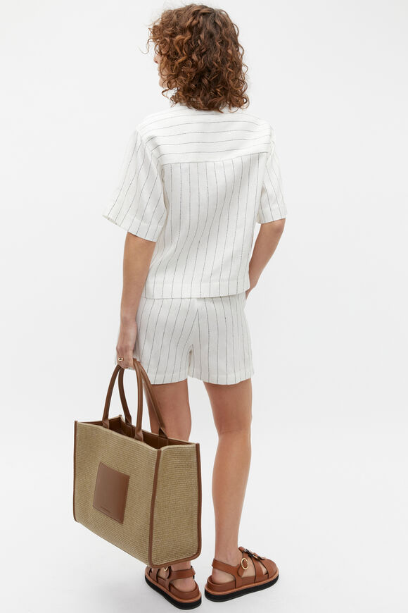 Linear Stripe Shirt  Cloud Cream Stripe  hi-res