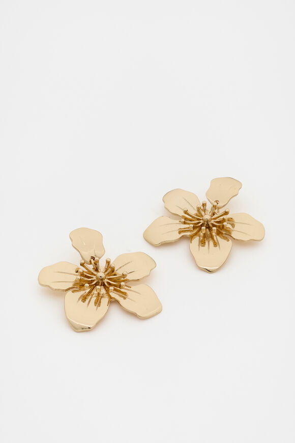 Wildflower Earring  Gold  hi-res