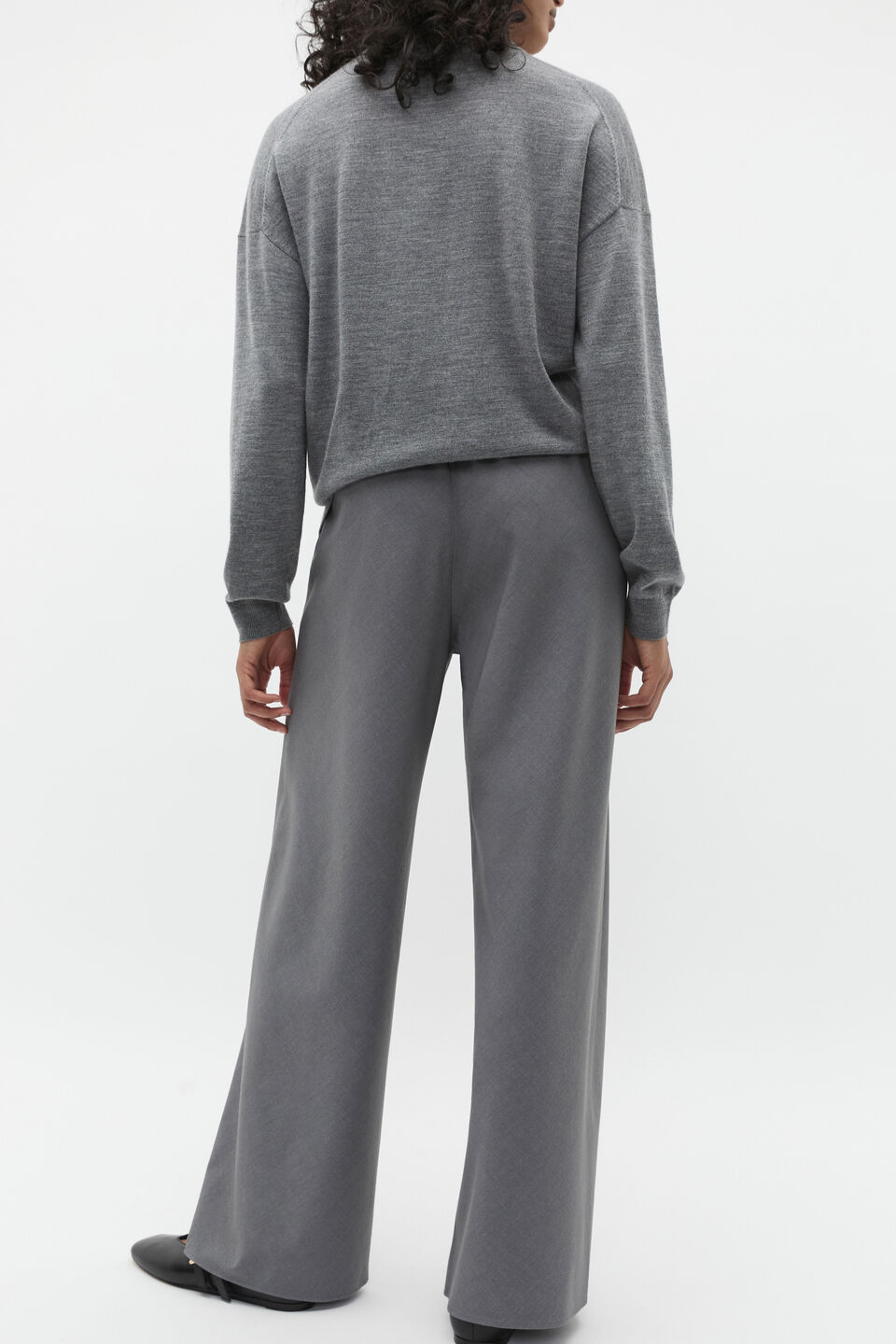 Crossdye Easy Wide Leg Pant  Wolf Crossdye