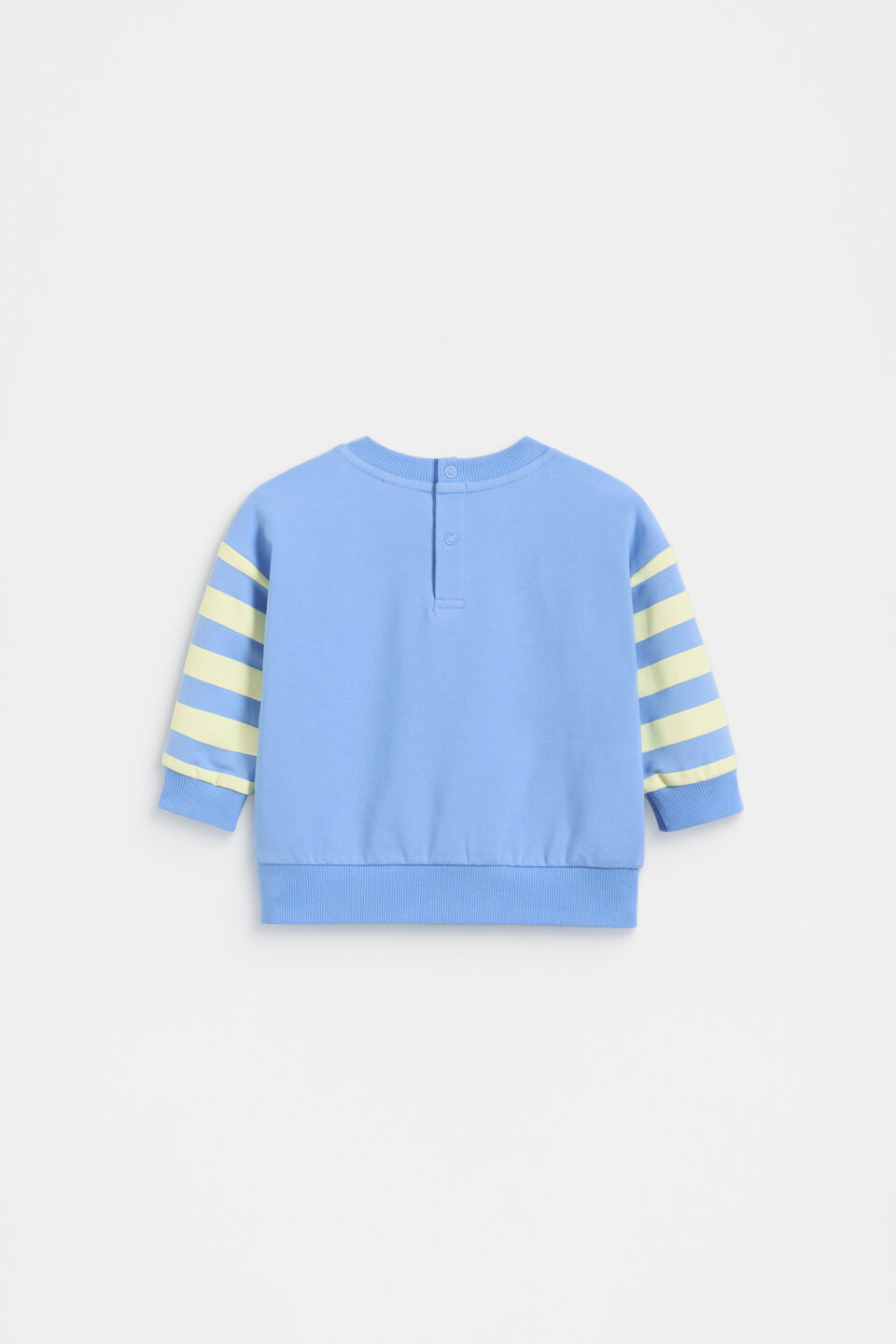 Striped Sleeve Sweat  Celestial Blue