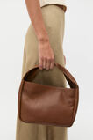 Leather Curved Mini Bag  Deep Tan  hi-res