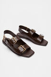 Iris Triple Buckle Sandal  Dark Espresso  hi-res