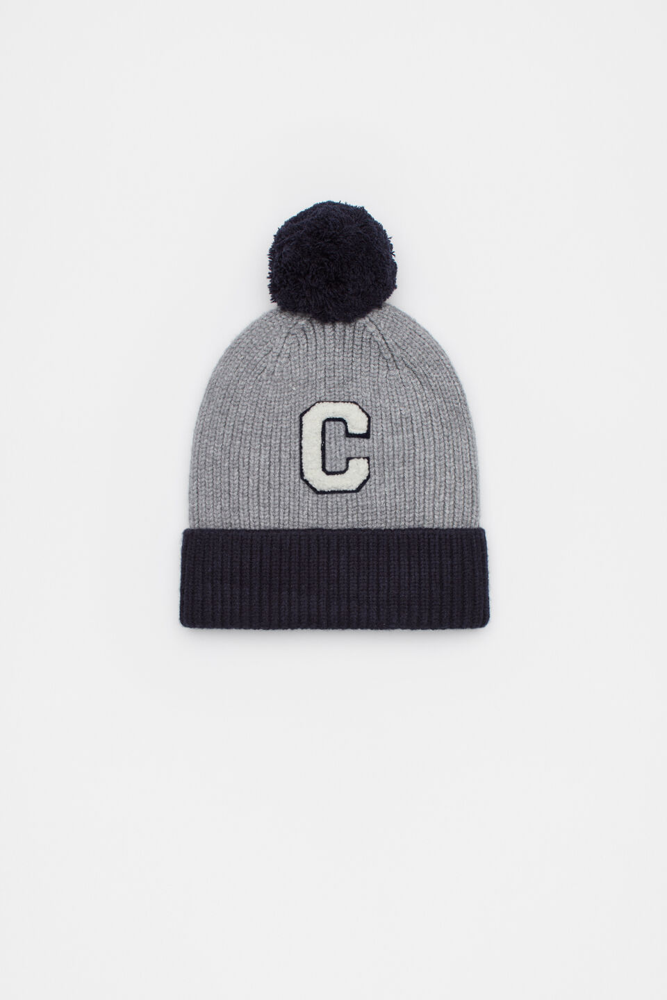 Colourblock Initial Beanie  C