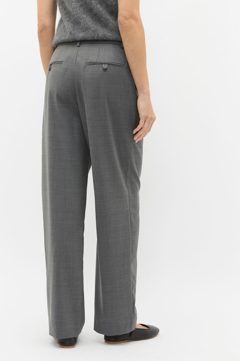 Crossdye Trouser  Charcoal Crossdye