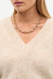  Lofty V Neck Slouch Knit  Latte Marle  hi-res
