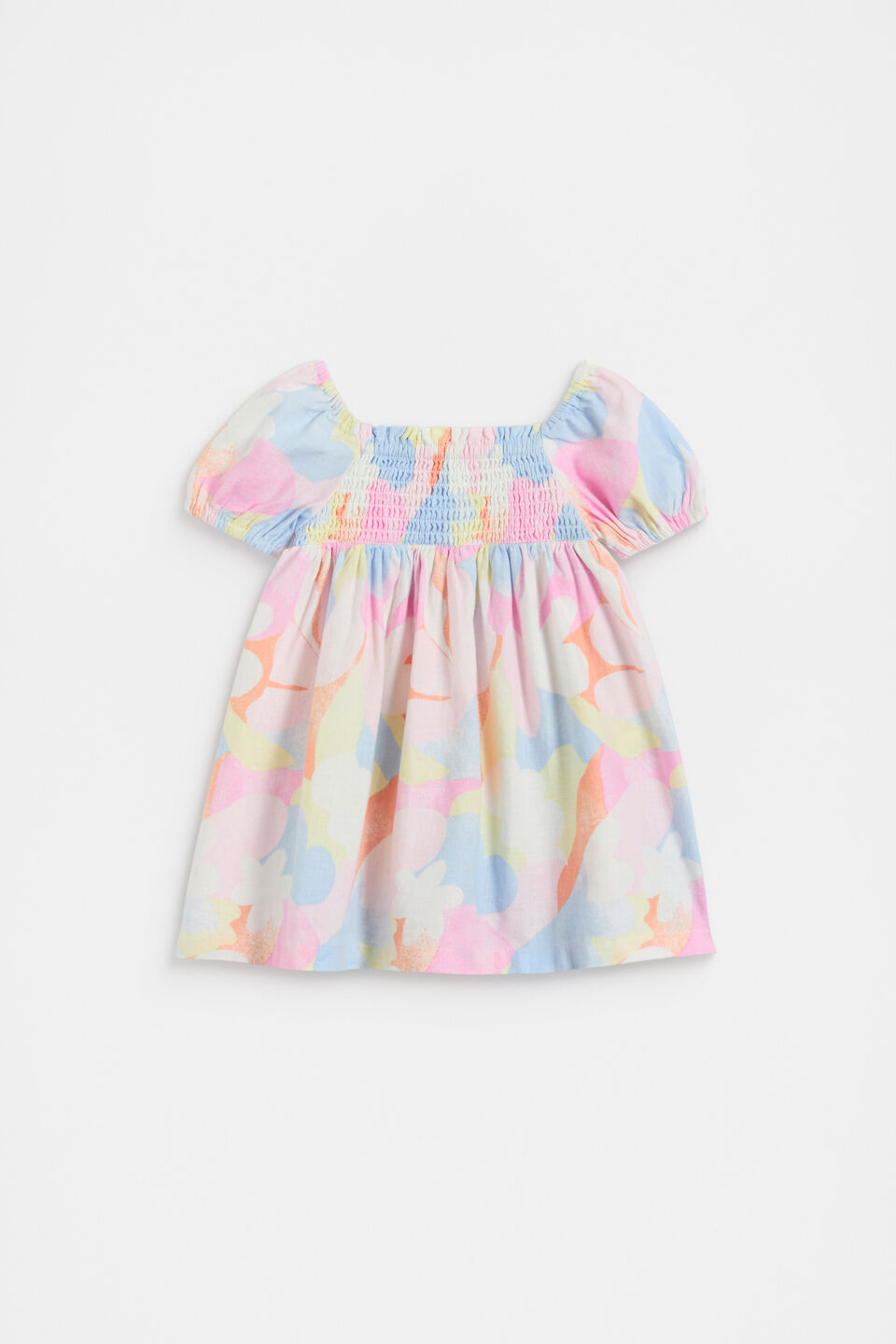 Abstract Floral Dress  Multi