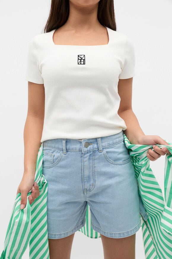 90s Denim Short  Light Wash  hi-res