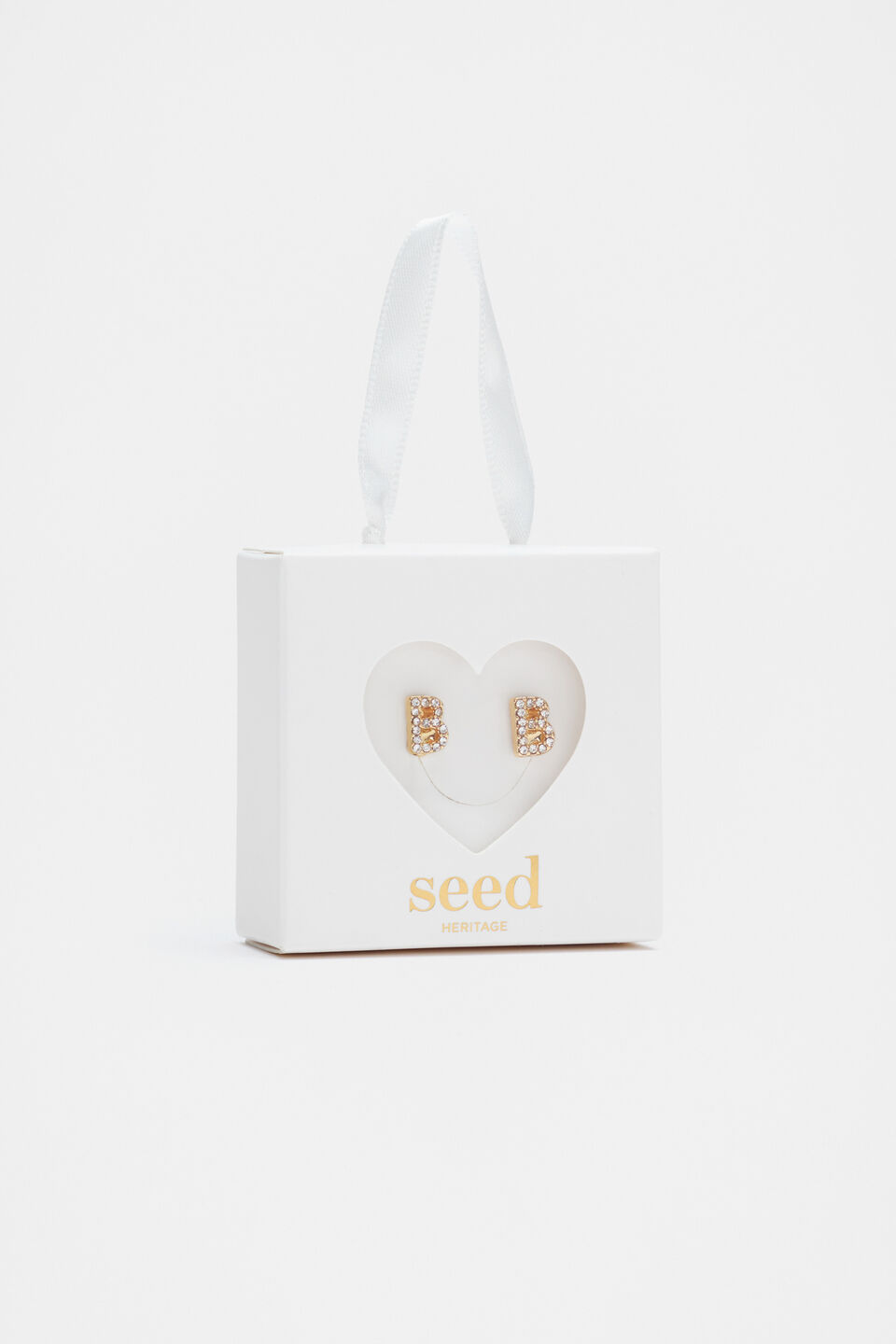 Initial Clip On Earings  B