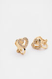 Initial Clip On Earings  Heart  hi-res