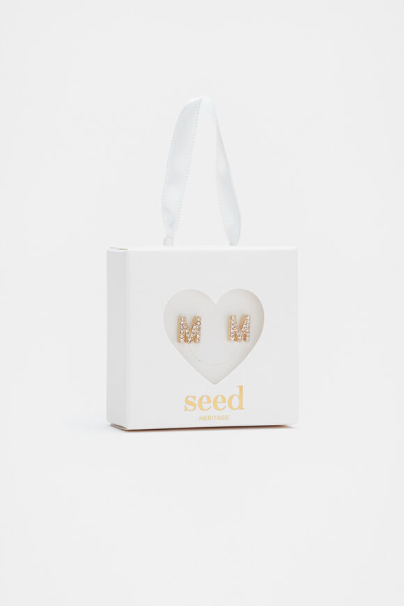 Initial Clip On Earings  M  hi-res