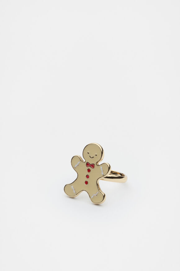 Gingerbread House Mini Ring Box  Multi  hi-res