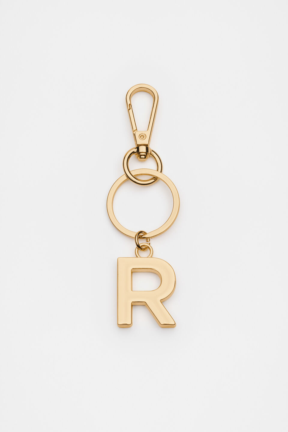 Gold Initials Keyring  R