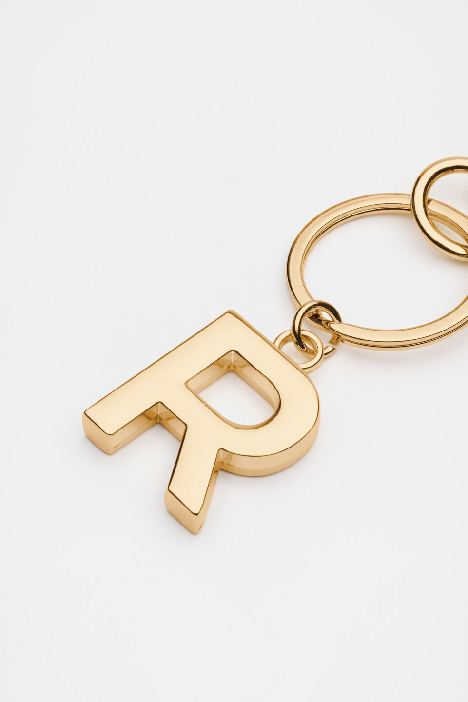 Gold Initials Keyring  R