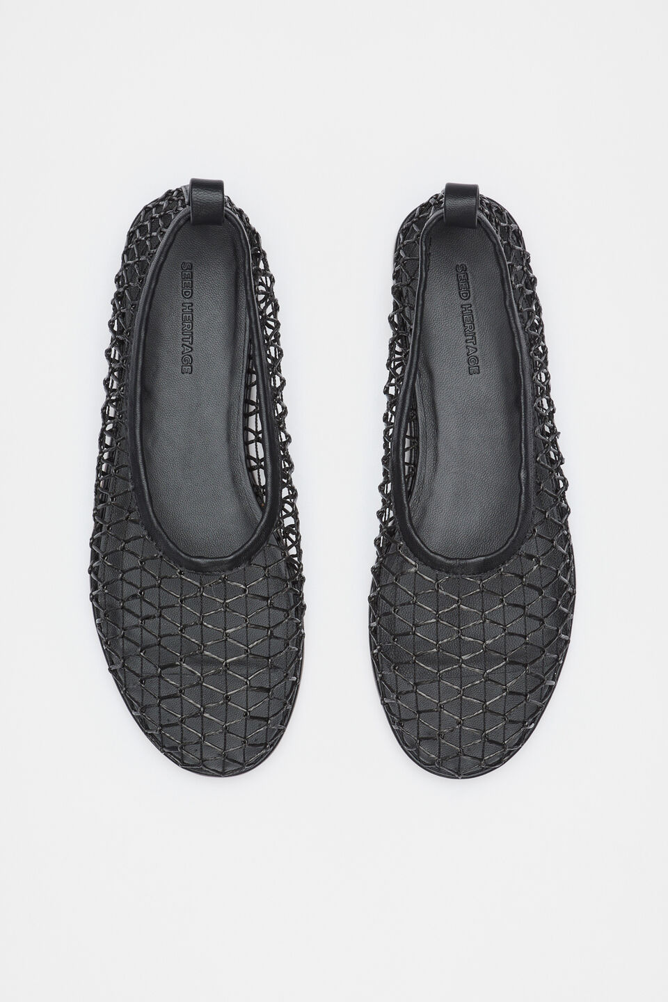 Parker Open Weave Ballet Flat  Black